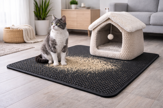 Tapis de litière double couche